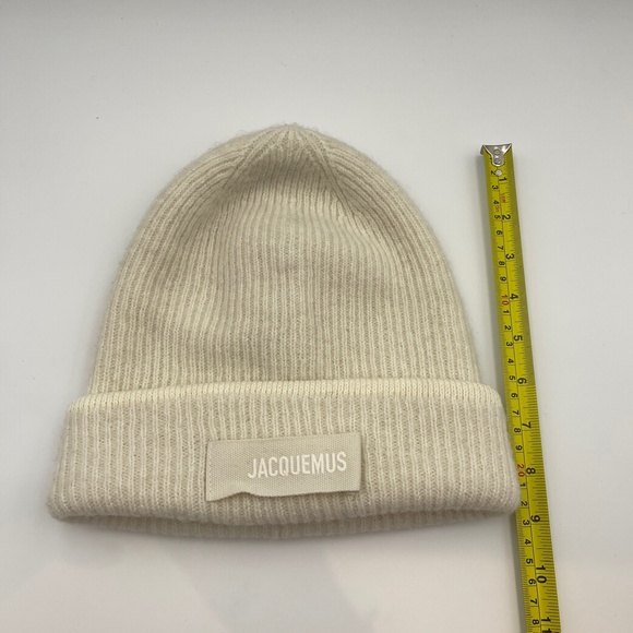 BNWT NEW Jacquemus Off-White La Casa 'Le bonnet Gros Grain' Beanie beanie hat - Picture 7 of 7
